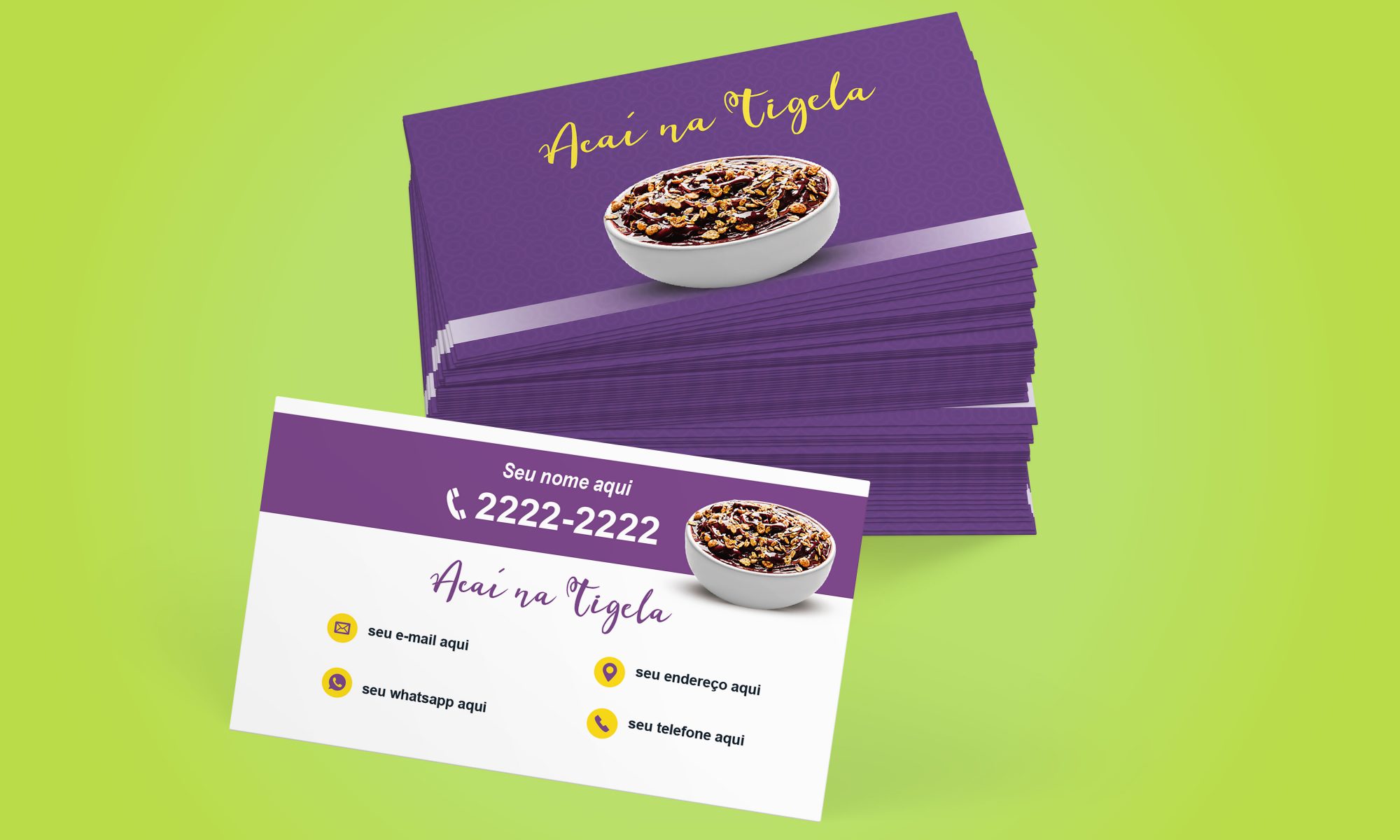Cartão de Visita Açaí