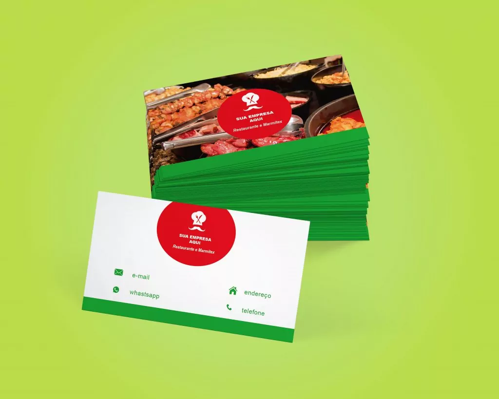 Cartão de Visita Restaurante e Marmitex - MODELO 3