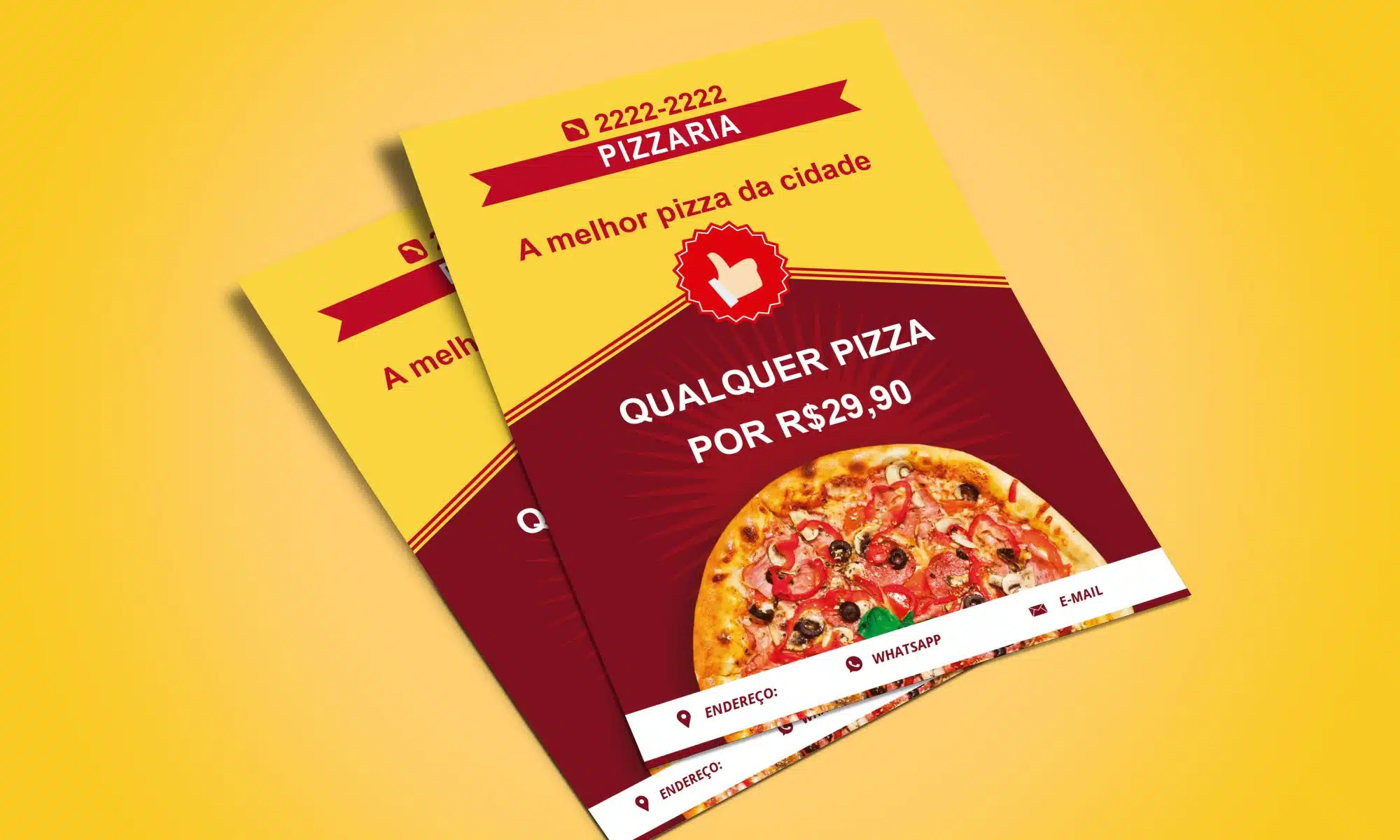 Panfleto Pizzaria